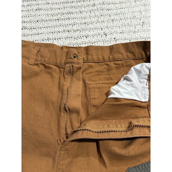 Browning Double Knee Work Pants Mens 38 x 32 Burnt Orange Gray 30212232 FW1803 - Picture 8 of 11